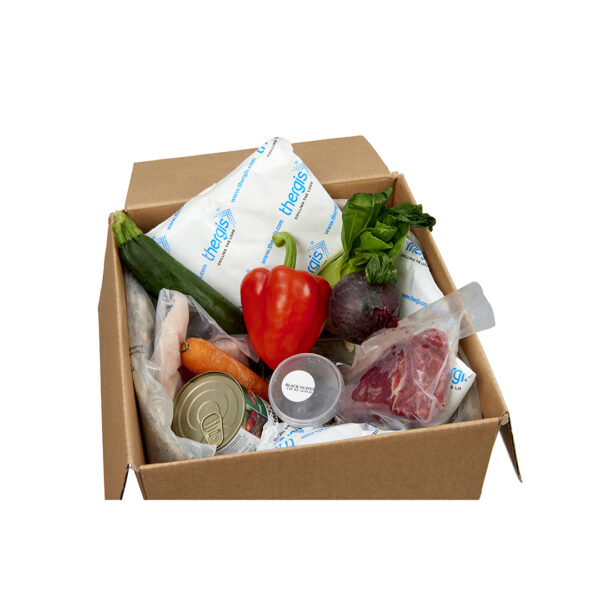 Temperature controlled gel packs for food shipments