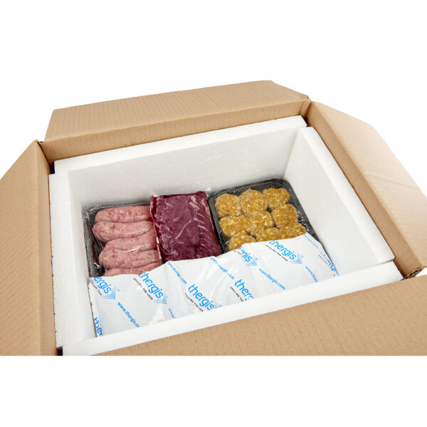 Temperature controlled poly box liners for food shipments