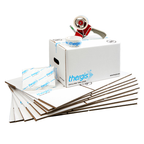 Thergis Custom Branded gel packs and temperature boxes